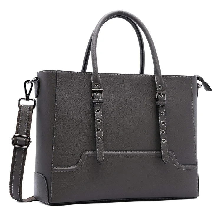 Ladies Work Tote Bag 15.6 inch , Multi-Pocket Woman Laptop Bag With Professional Padded Compartment