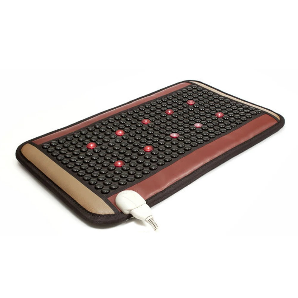 
Foldable therapeutic thermal therapy electric stone foot massage mat 