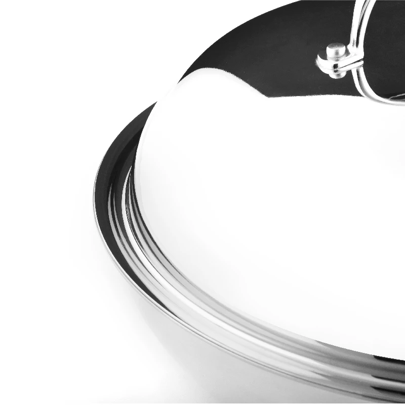 Big Discount ODM OEM Triply Stainless Steel Wok Pan Cookware Induction Cooking Woks