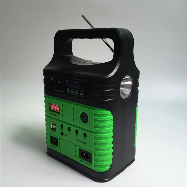 10w solar panel lights kits portable for garden