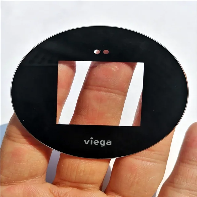 По индивидуальному заказу хорошая цена закаленное стекло шелкография