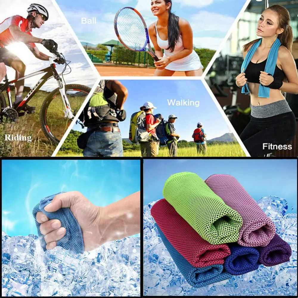 
2019 Amazon Hot Selling Gym Sports Quick Dry Bathroom 1 Piece Swimming Sport Running FAST DRY Towel ICE COOLING DRY Cold Towel 