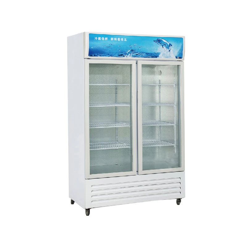 
Commercial glass 1-Door merchandiser upright Reach In Beverage Cooler display Refrigerator 