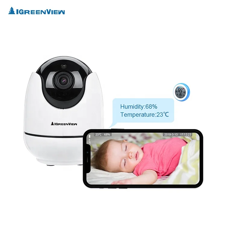 1920*1080P automatically track video baby monitor with built-in WIFI support 10m Night Vision