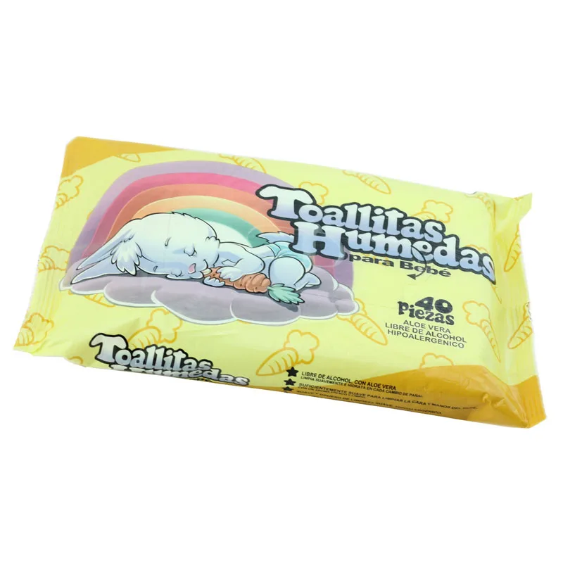 Bamboo Fabric Soft Delicate Biodegradable Cleaning Wet Baby Wipes