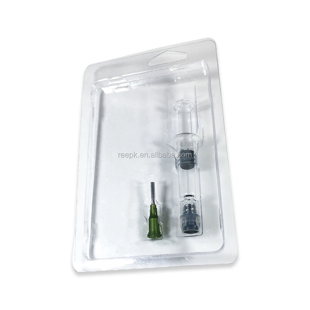 
Clear PVC PET Glass syringe Packaging Blister Packaging For 1ml glass syringe 