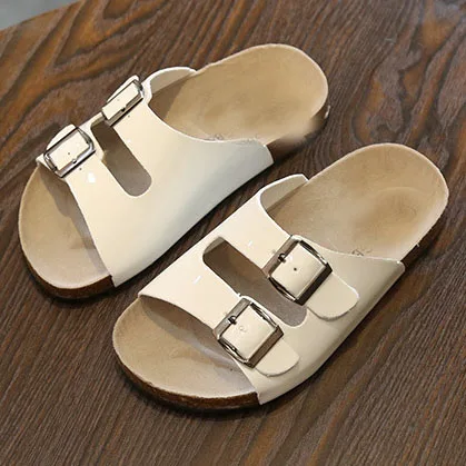 Children Slippers Leather Unisex Toddler  Slippers Shoes Kids Beach Slipper