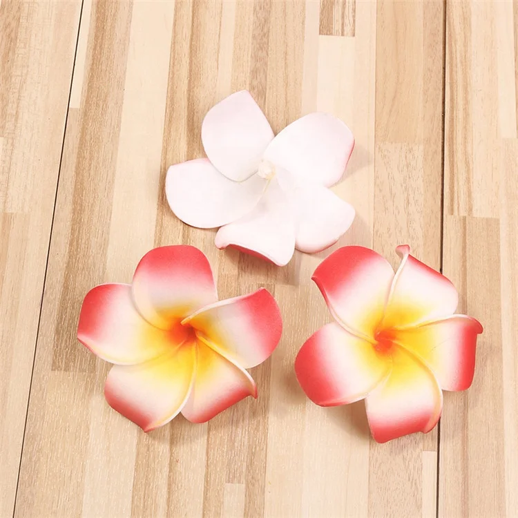 D1230  Plumeria Hawaiian Foam Flower Frangipani Flower Artificial Silk For Wedding Party Decoration