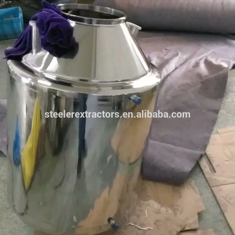 Sanitary SS304 120L 5mm Tank with jacket and NPT Ports