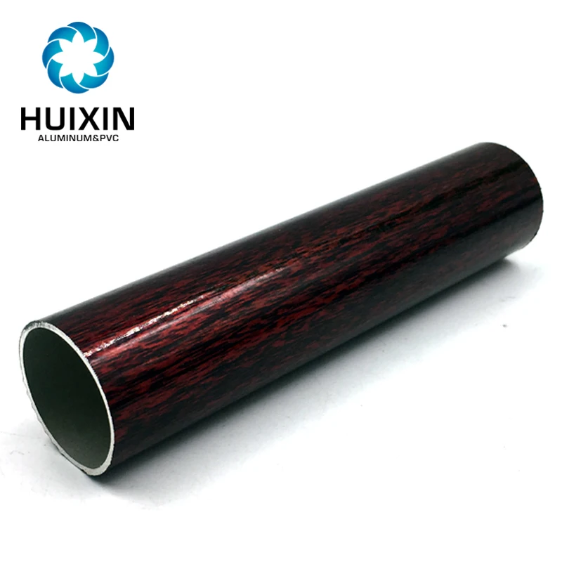 Foshan Factory Anodized Bronze Extruded Aluminum Profile Aluminium Curtain Pipe