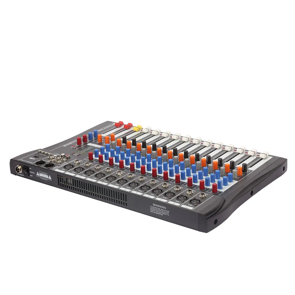 Professional  Multifunctional Usb Sound  12 Ways Audio Mixer new Model Analog Audio Mixing Console