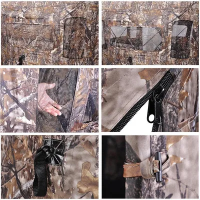 Maple Leaves Camo Shooting Blind Hunting Tent Pop Up Bird Watching Tent