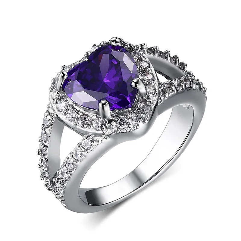 Fashion jewelry Wholesale Round Silver Diamond Drill Bit Engagement Gold Plated Ring