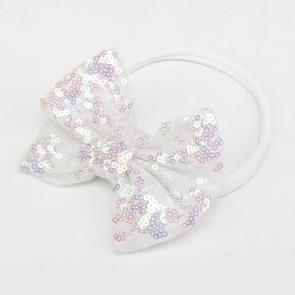 
Classic Cotton And sequin bowknot Headband Kids headband Hair Accessories For Girls 