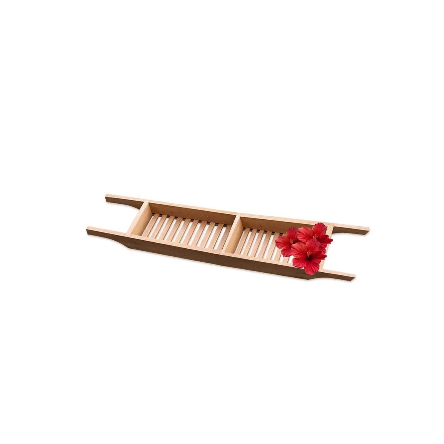 Wholesale bamboo bath tub caddy/modern shower caddy tray