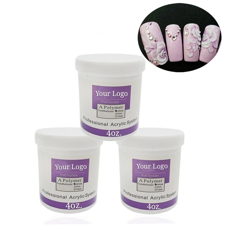 4oz private label acrylic polymer  powder for nail