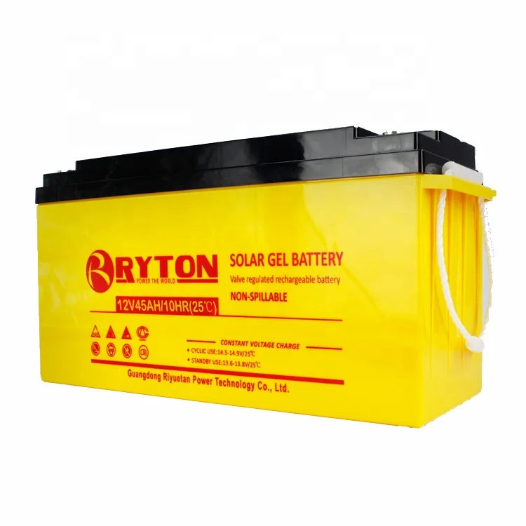 Использование системы солнечной энергии 12 в 45 Ач перезаряжаемая глубоко запечатанная свинцово-кислотная аккумуляторная батарея