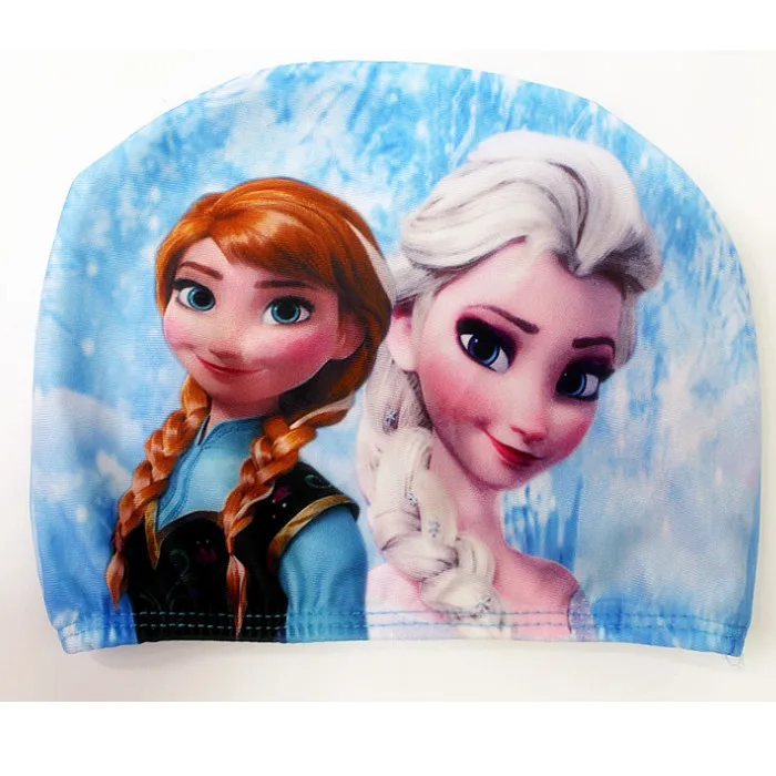 Новые милые Мультяшные шапочки для плавания с принтом, шапочки для плавания для детей, детские шапочки для плавания из полиэстера