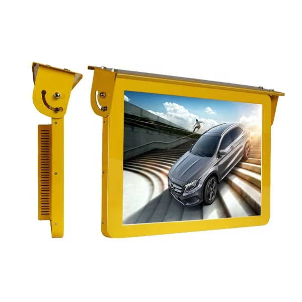 19' taxi video advertising player car wifi tv smart box android headrest monitor smart display mp3 hd media player