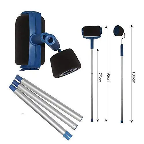 Paint Roller Set with Sticks Paint Roller Pro Transform Room Decorate Runner Tool Painting Brush Set