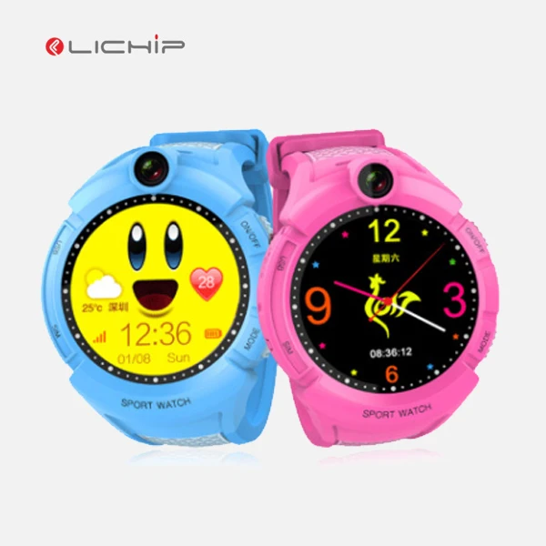 LICHIP 2019 круглый экран ребенок gps SOS трекер дети d630 g36 td02 y3 gps Смарт часы