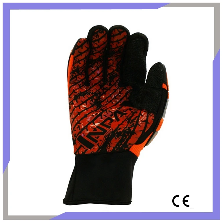 Rope Rescue Mechanical Construction Gloves With Silicon Palm