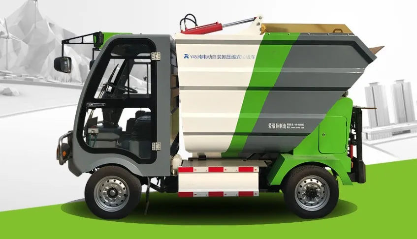 ART-Y45  Self unloading electric compactor garbage sanitation truck