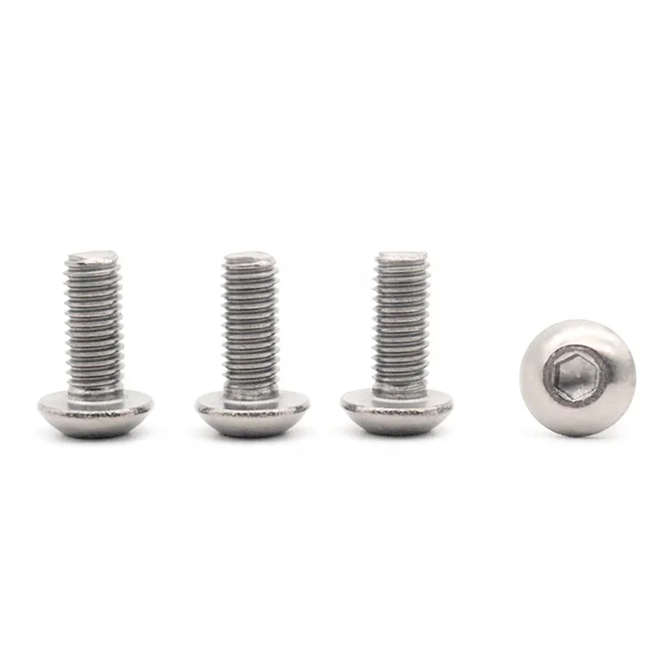 gr2 gr5 3mm 4mm 5mm titanium Hex Socket Pan Head metric screws