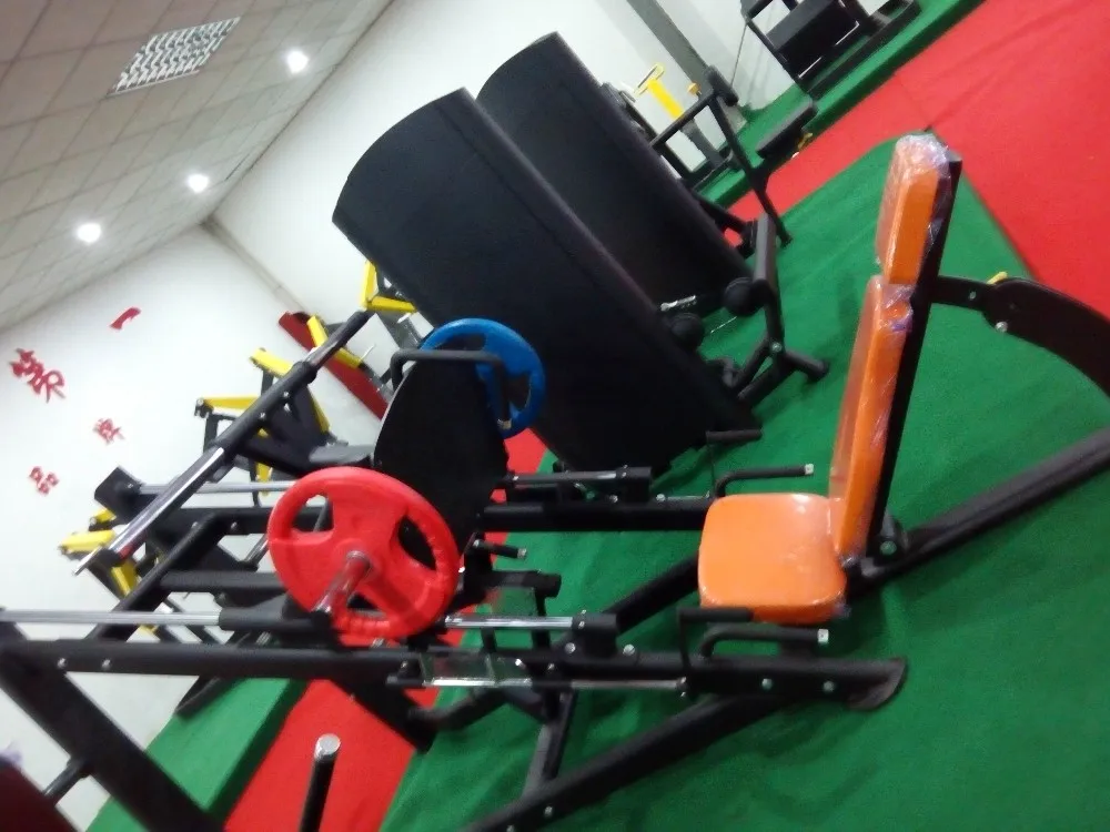 sports equipment plate loaded hammer strength 45 degree linear leg press Gym Equipment XF25   Bodybuilding Products