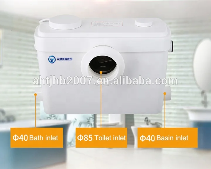 
TJWT1 SUS 304 Stainless Steel 600w electric lifting macerator sewage pump for toilet, bathroom, washing machine 