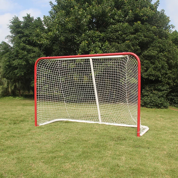 Молодежная красная металлическая маленькая гола для хоккея