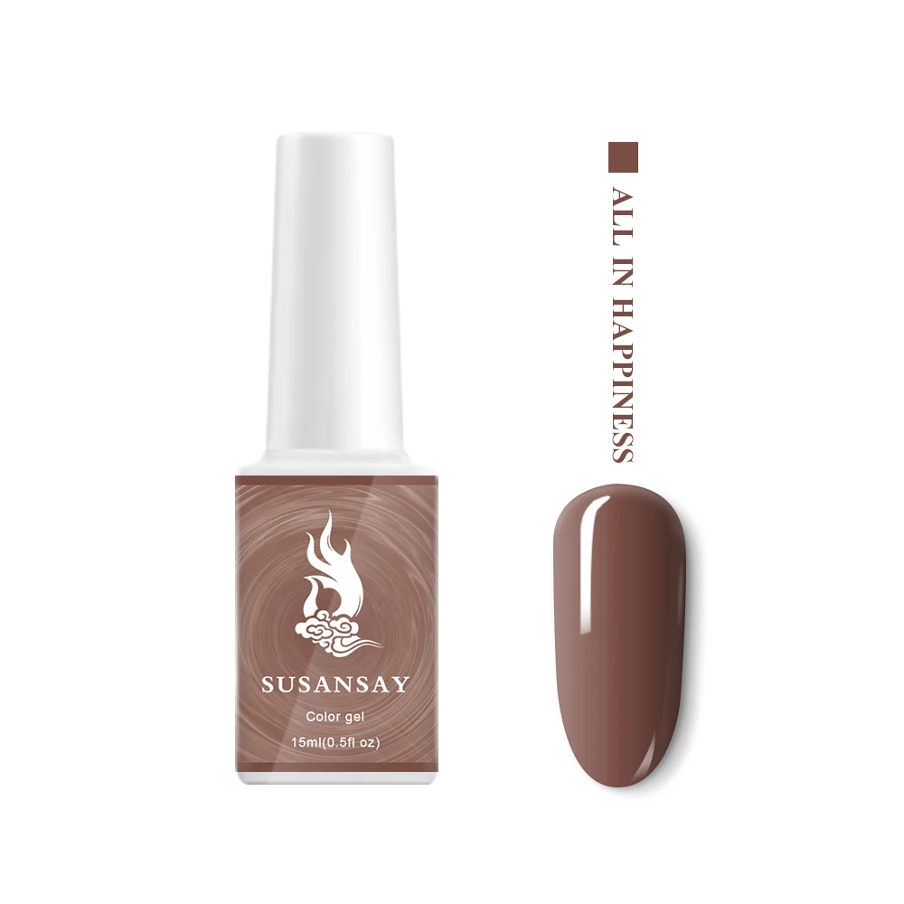 Global Unique Chinese Style Wholesale 6bottle/Set Top&Base Coat 15ml Soak Off Nail Varnish UV Gel Polish Set