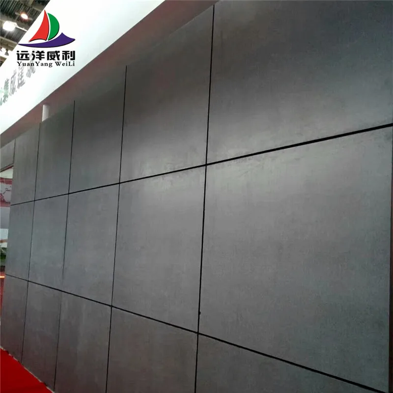 class A1 fireproof pure black fiber cement Board Decorative cement board Cement board exterior wall