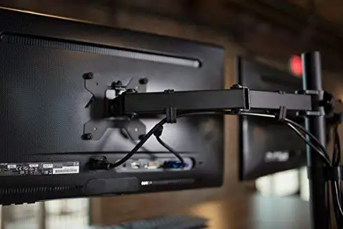 
Heavy Duty Fully Adjustable LCD LED Monitor Mount Arms Hold Two Screens 