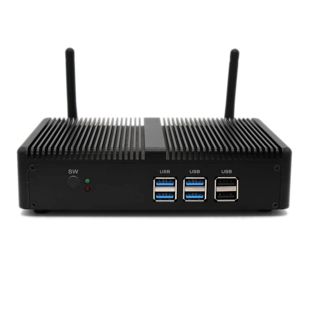  Eglobal high-end i7 безвентиляторный мини-ПК i7-4500U встроенный компьютер с поддержкой 4K баребон-система двойным