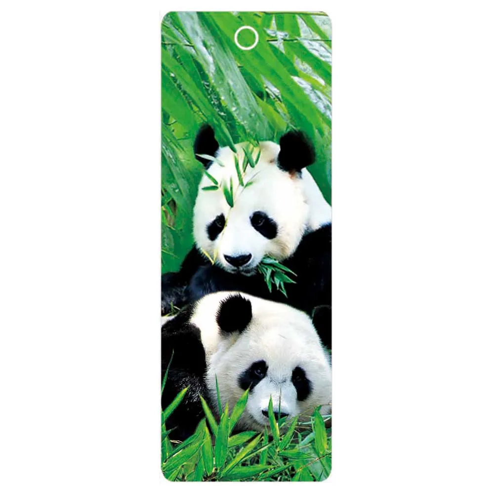 Panda picture custom printed 3d lenticular  bookmarks