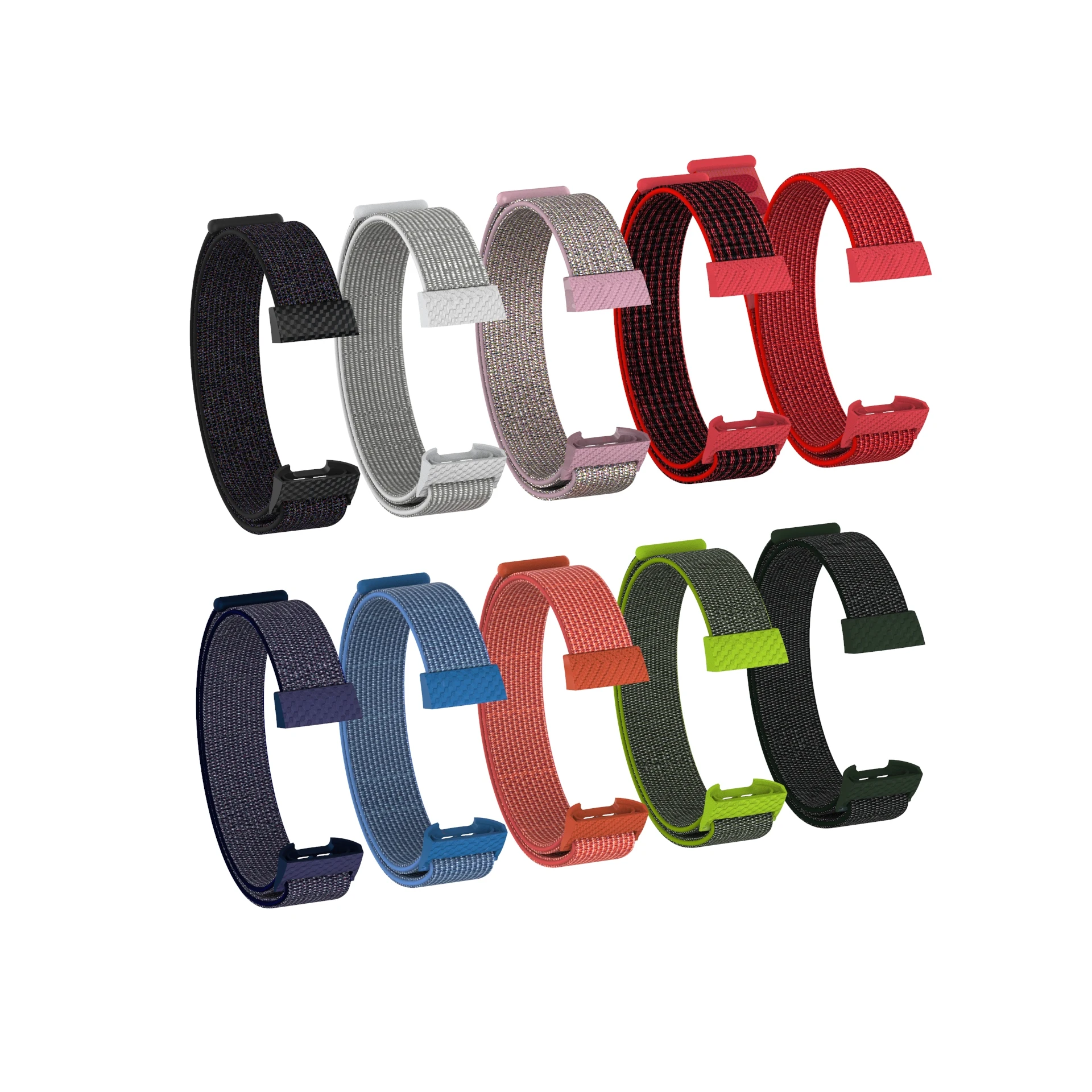 ODM Holdmi 7053 series cheap price high quality cape blue color woven nylon sport loop for fitbit charge 3