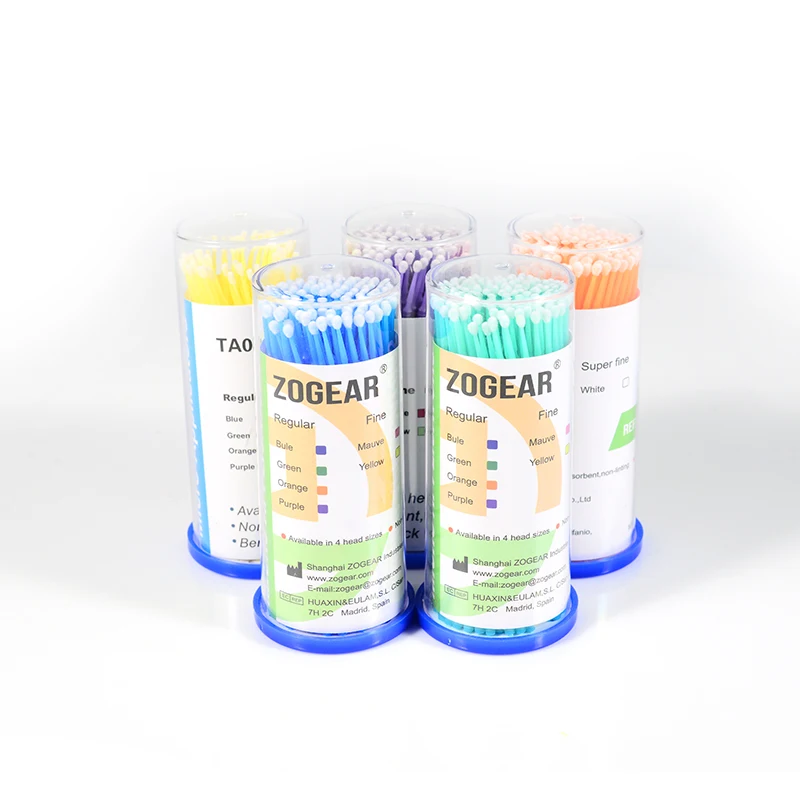TA026A ZOGEAR Disposable dental micro applicator Regular fine super fine extra fine CE ISO /use for hospital/patient/dentist