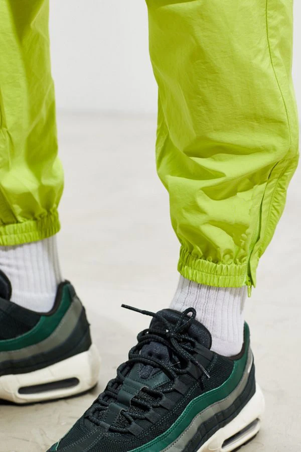 Custom Logo Workout  Nylon Mens Neon Joggers Wholesales Slim Fit Track Pants