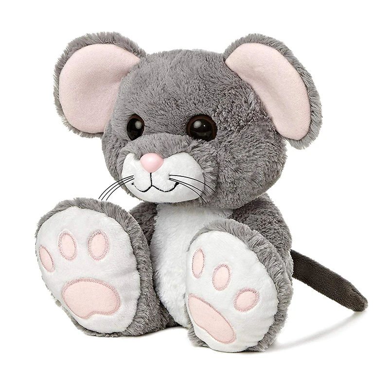 Custom Stuffed Animal Plush Mice Soft Toys Grey Plush Mouse Toy