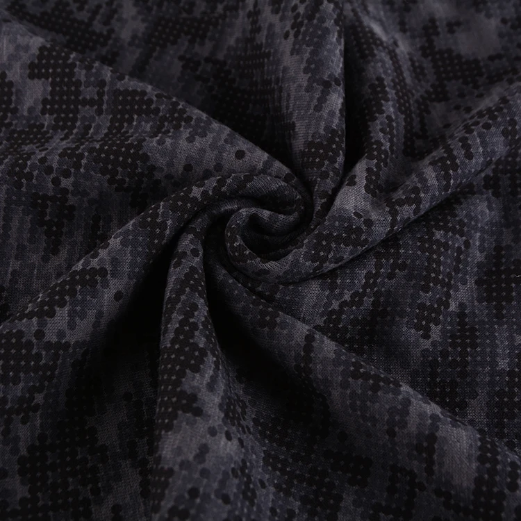 Camouflage printed cvc blend knitting french terry cloth fabric hoodie fabric