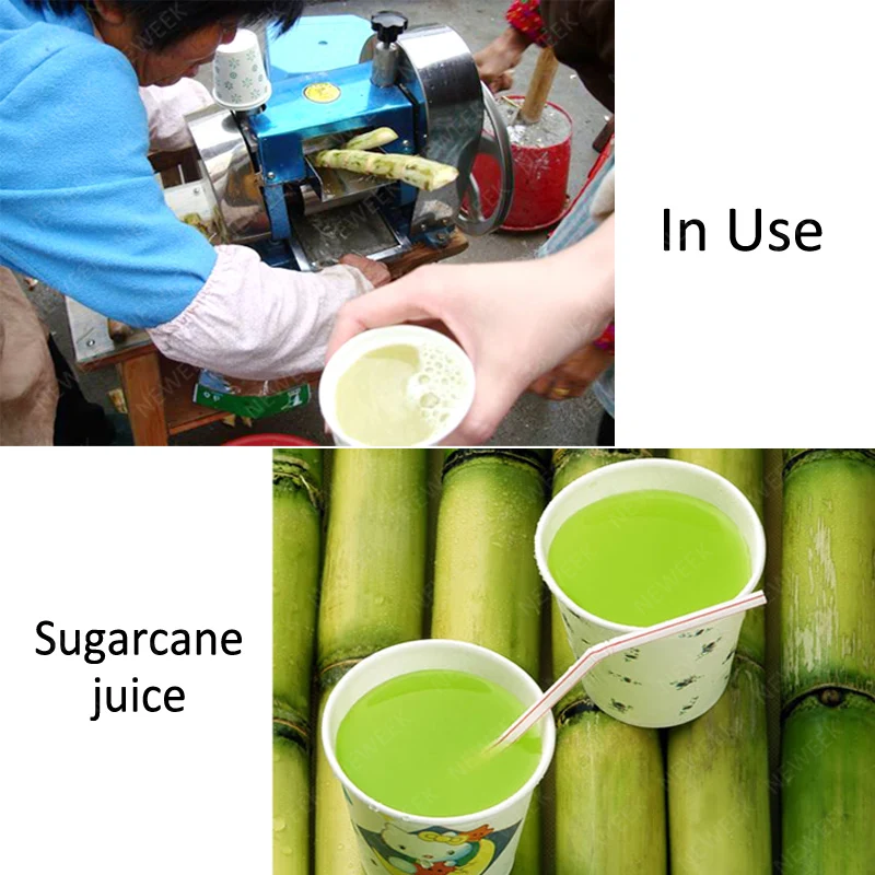NEWEEK electric sugarcane juicing ginger juice extractor machine sugar cane mill machine