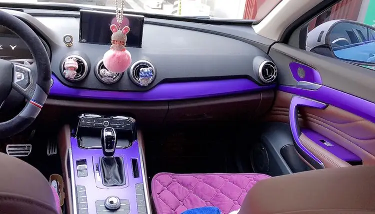 2024 3D 5D 6D PVC Carbon fiber wrap vinyl white black blue yellow purple pink color Car Vinyl