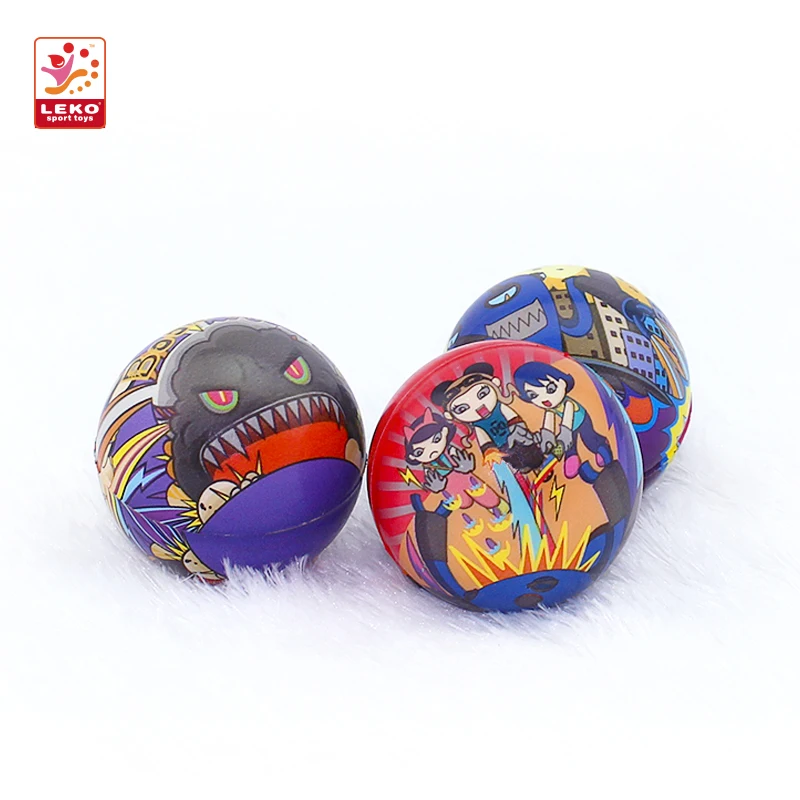 Высококачественный мяч-антистресс из полиуретана с полной печатью мяч-антистресс из пенополиуретана