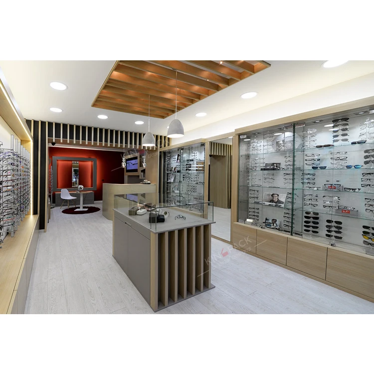 Eyeglass display showcase eyewear wall case Optical shop furniture interior