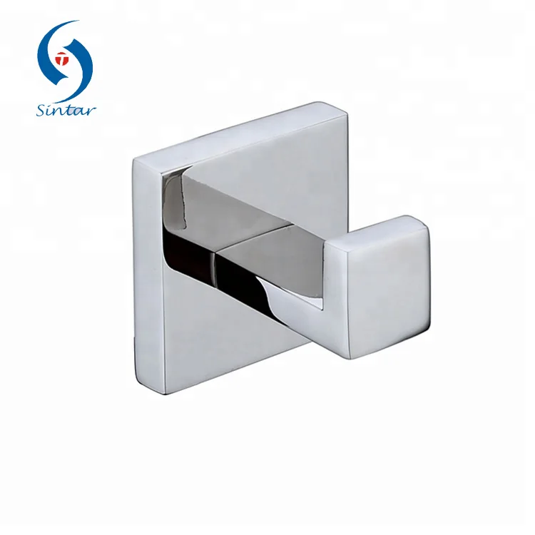 
304 Stainless Steel Modern Bathroom Accessories Wall mounted Mirror Polished Robe Hooks 