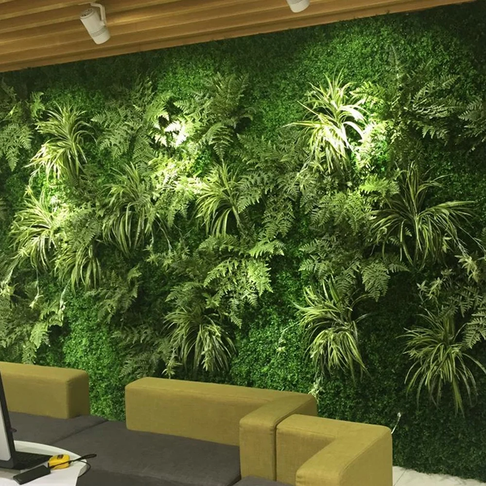 Natural Color New Design DIY Customized 5-10 Years New Design DIY Customized Green Wall Vertical Garden with Foliage Grass