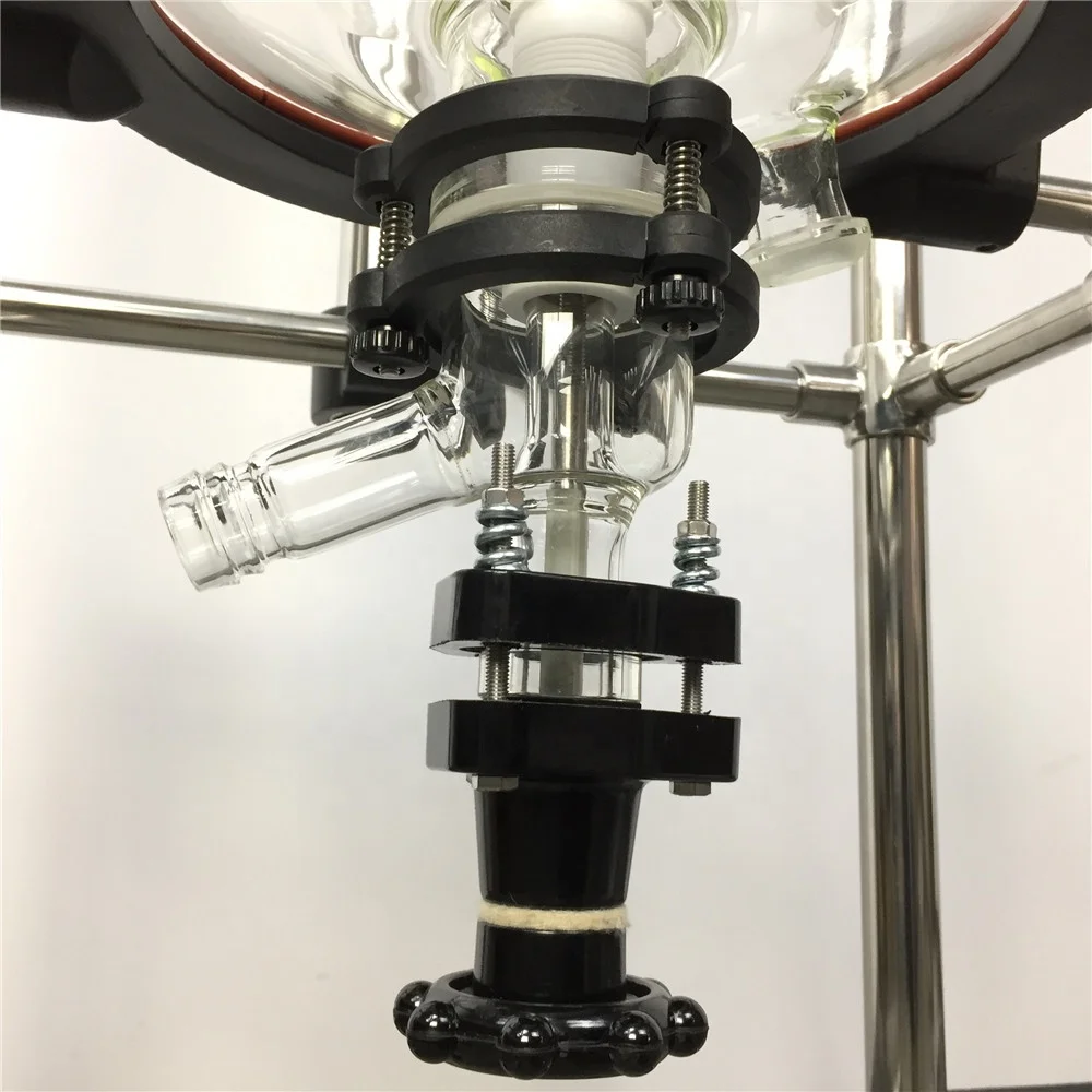 Topacelab 1 to 20 Liter 50l 100l Jacketed Glass Reactor with Cooling Jacket