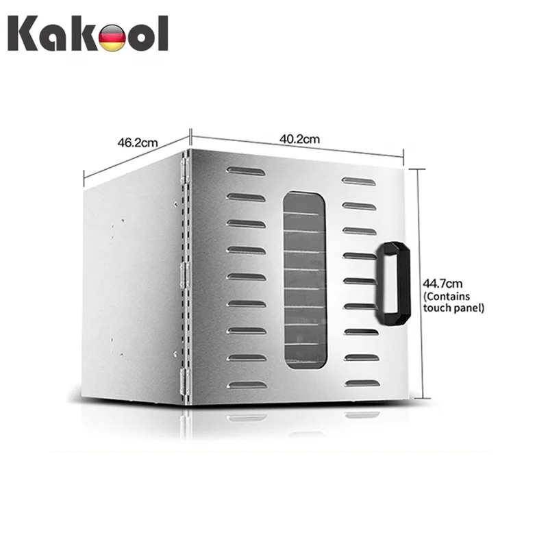 Factory direct 12 trays digital stainless steel fruit beef jerky vegetable baby food dehydrator machine