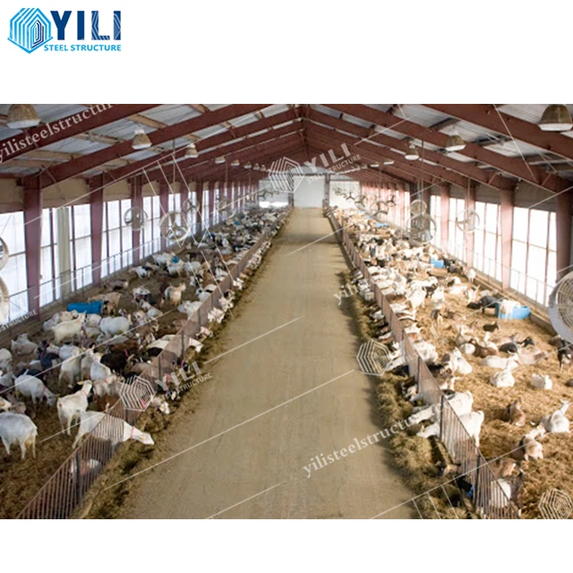 
 Низкая цена, австралийский Стандартный фермерский Строительный домик для овец, металлический домик для коз, фермерский сарай  